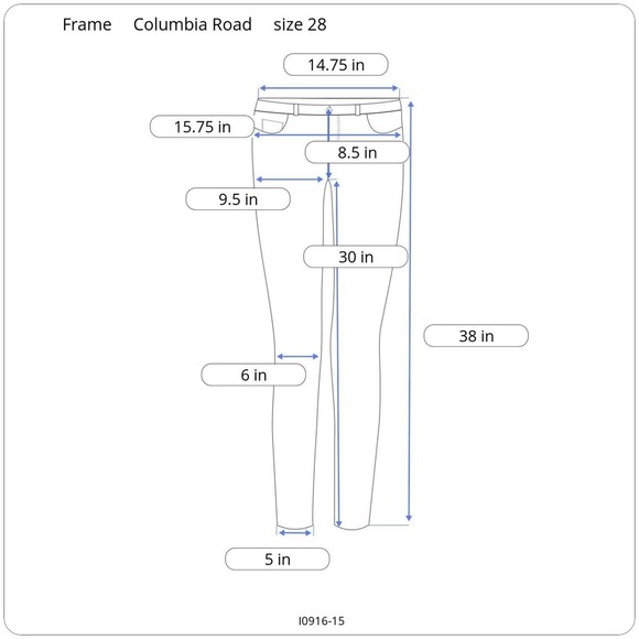 Frame Columbia Road Le Skinny de Jeanne size 28 - Picture 11 of 11